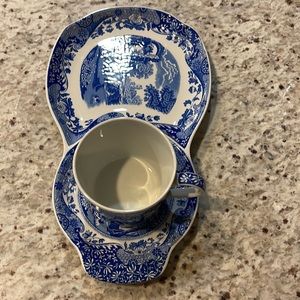 Spode Italian Blue 2 Breakfast Sets